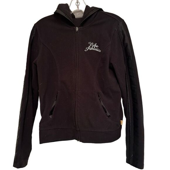 Nike black fleece hoodie -size m - Picture 3 of 4